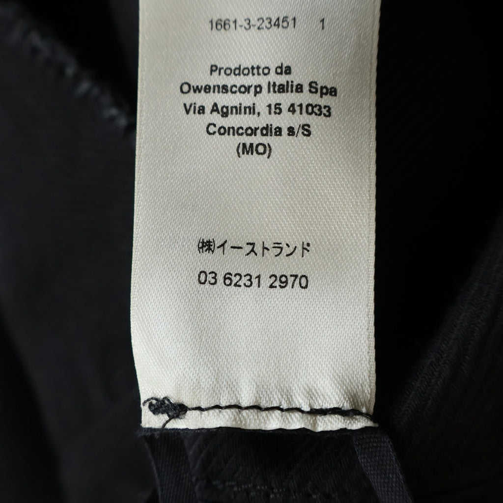 Rick Owens(リックオウエンス) 23AW Luxor Dress ルクソールドレス レザー切替カットオフロングワンピース ブラック RR02C7504-BGCOL3
