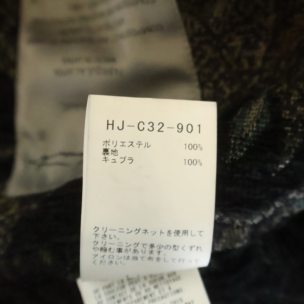 Yohji Yamamoto POUR HOMME(ヨウジヤマモト プールオム) 23AW ゴブラン柄スタンドカラーコート ロングコート マルチカラー