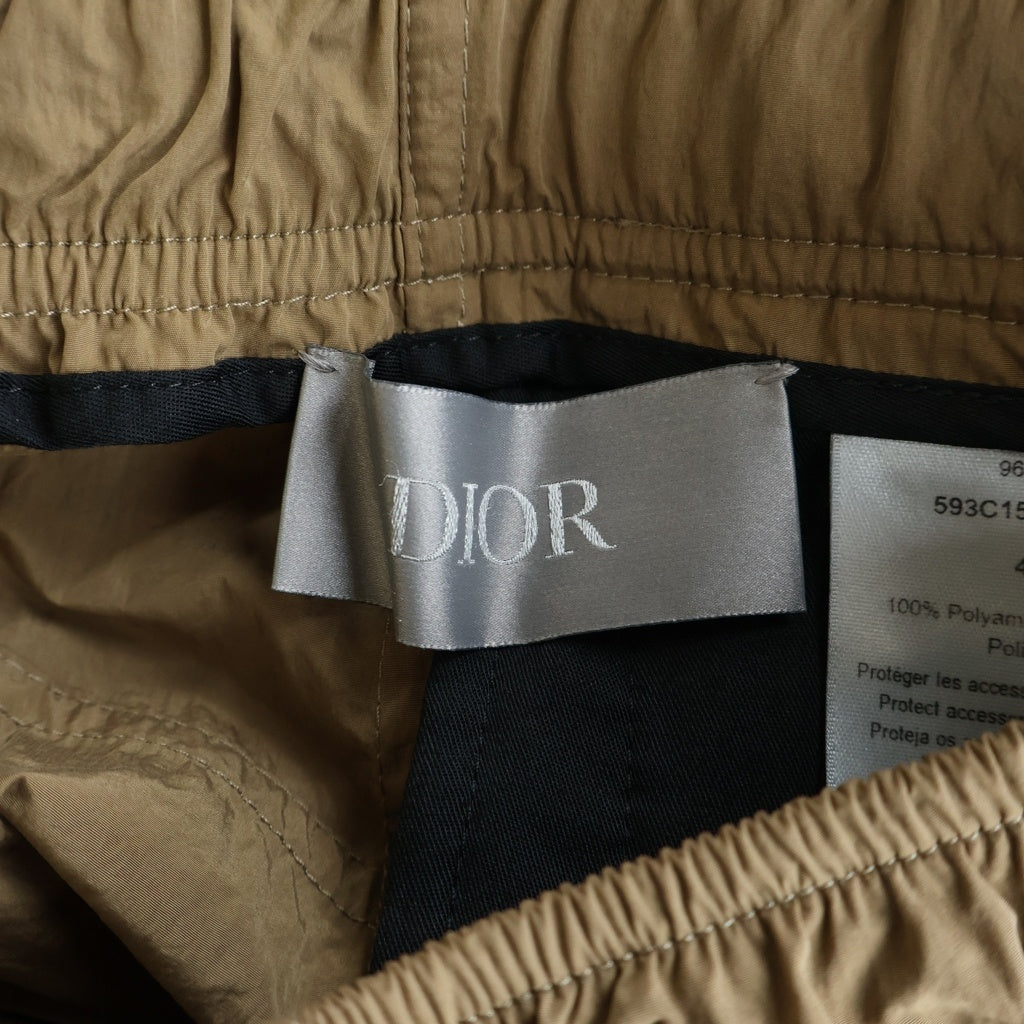 DIOR(ディオール) 25AW NYLON SHORTS PANT ナイロンショートパンツ ブラウン 593C158A2005