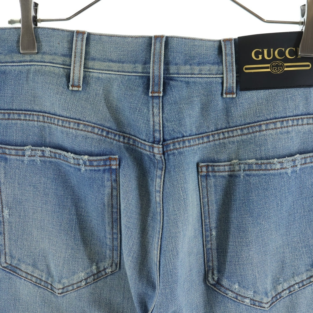 GUCCI(グッチ) 22SS Tiger Denim Pant タイガーデニムパンツ ジーンズ インディゴ 683725 XDBV3