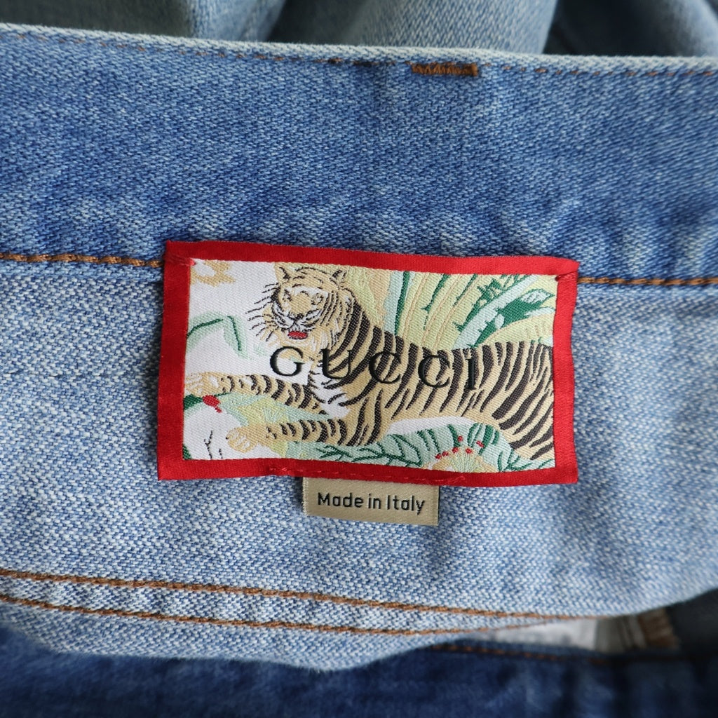 GUCCI(グッチ) 22SS Tiger Denim Pant タイガーデニムパンツ ジーンズ インディゴ 683725 XDBV3