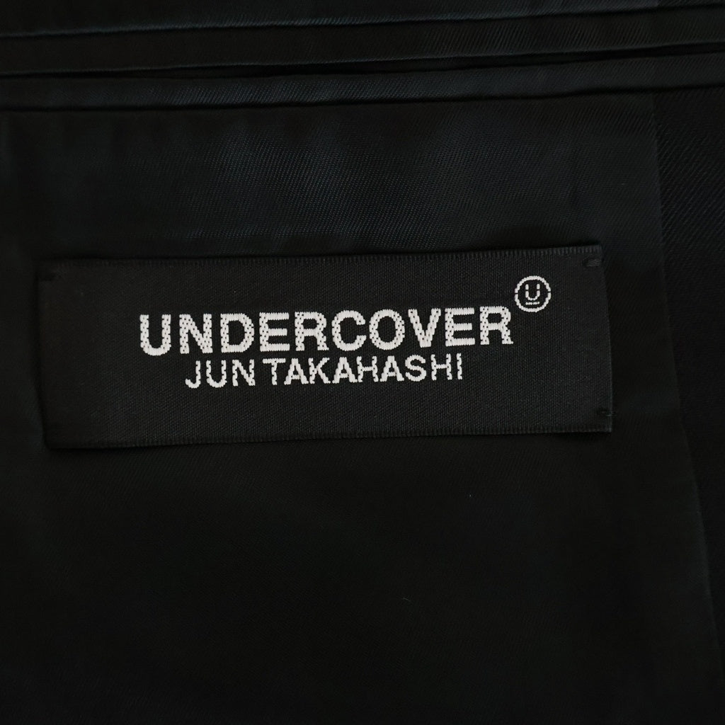 UNDERCOVER(アンダーカバー) 25AW コーデュラW Ny毛芯表出ジャケット ツギハギデザインテーラードジャケット ブラック UC2E4104