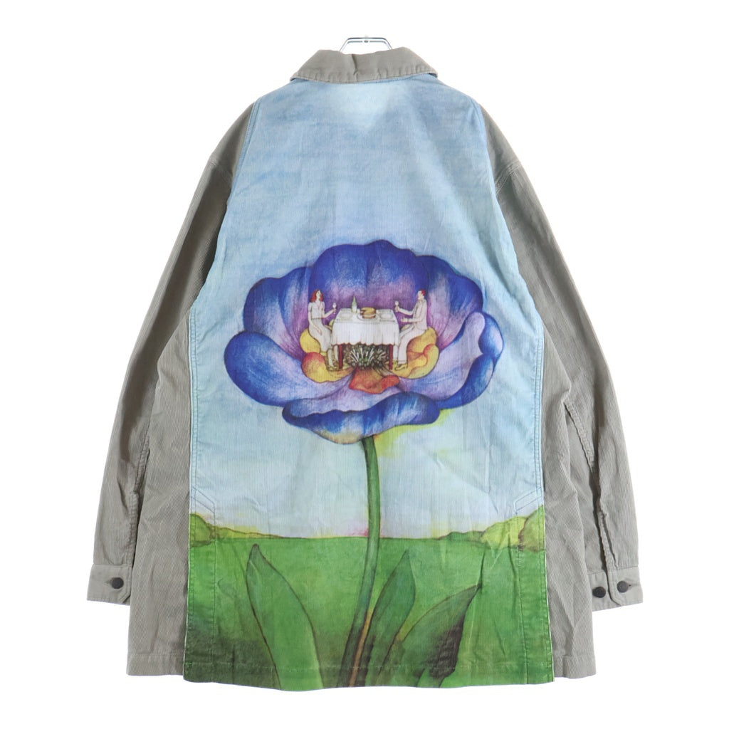 UNDERCOVER(アンダーカバー) 25AW 後総柄コーデュロイ ロング カバーオール ジャケット ベージュ