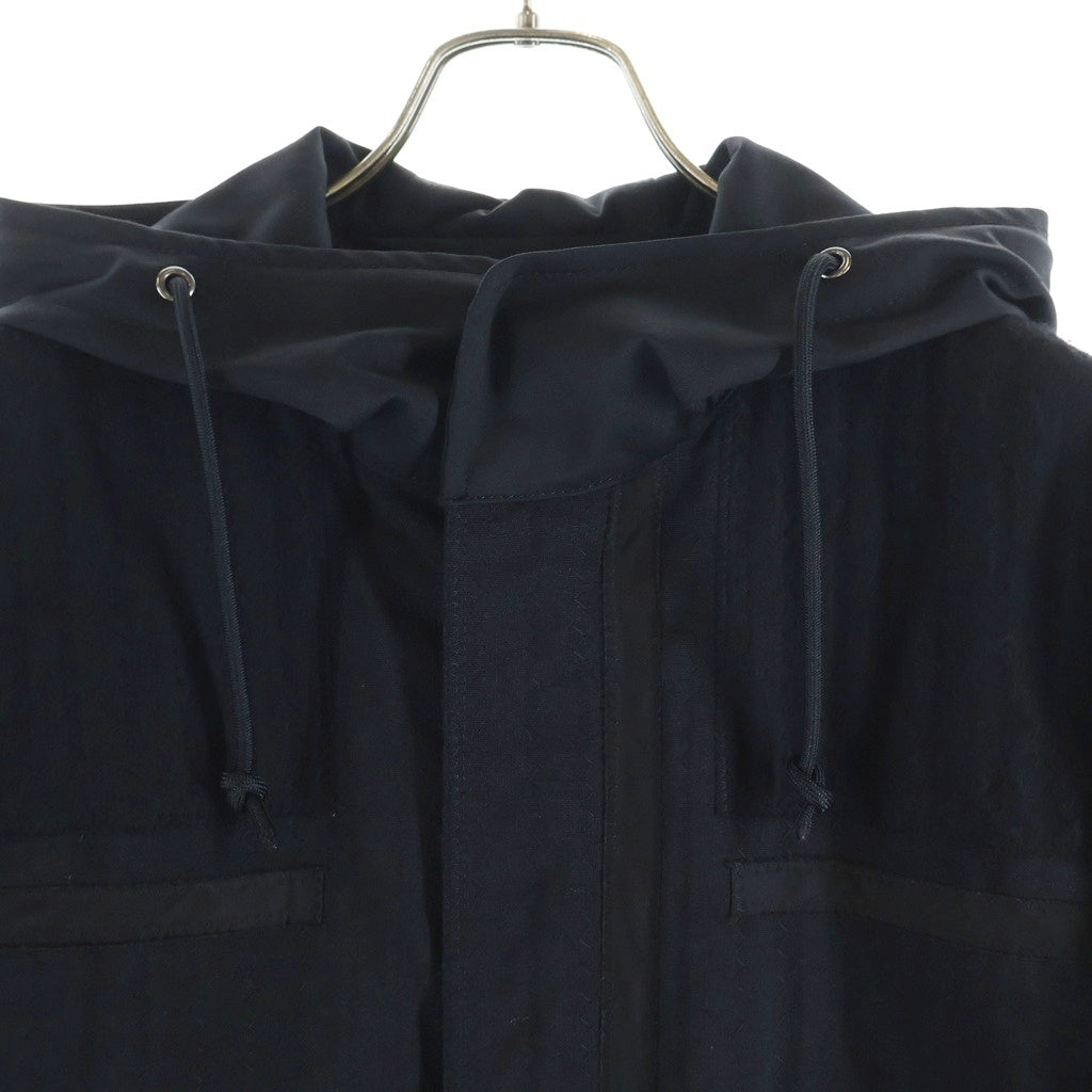 UNDERCOVER(アンダーカバー) 25AW Hooded Parka キルティングナイロンライナー付き モッズコート ブラック