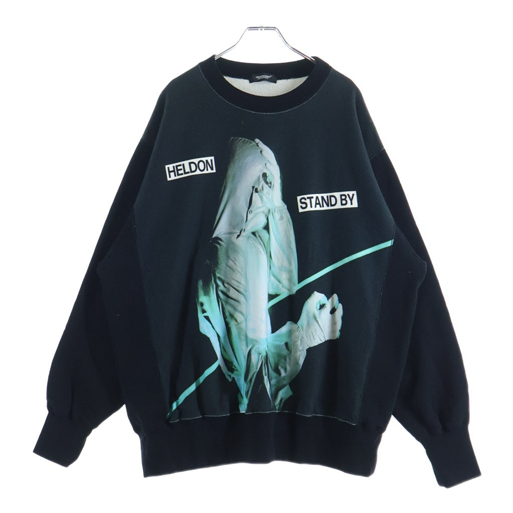 UNDERCOVER(アンダーカバー) 25AW HELDON SWEAT グラフィッククルーネックスウェット トレーナー ブラック