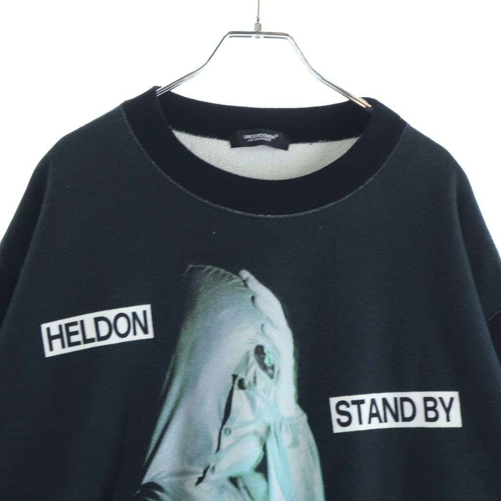 UNDERCOVER(アンダーカバー) 25AW HELDON SWEAT グラフィッククルーネックスウェット トレーナー ブラック