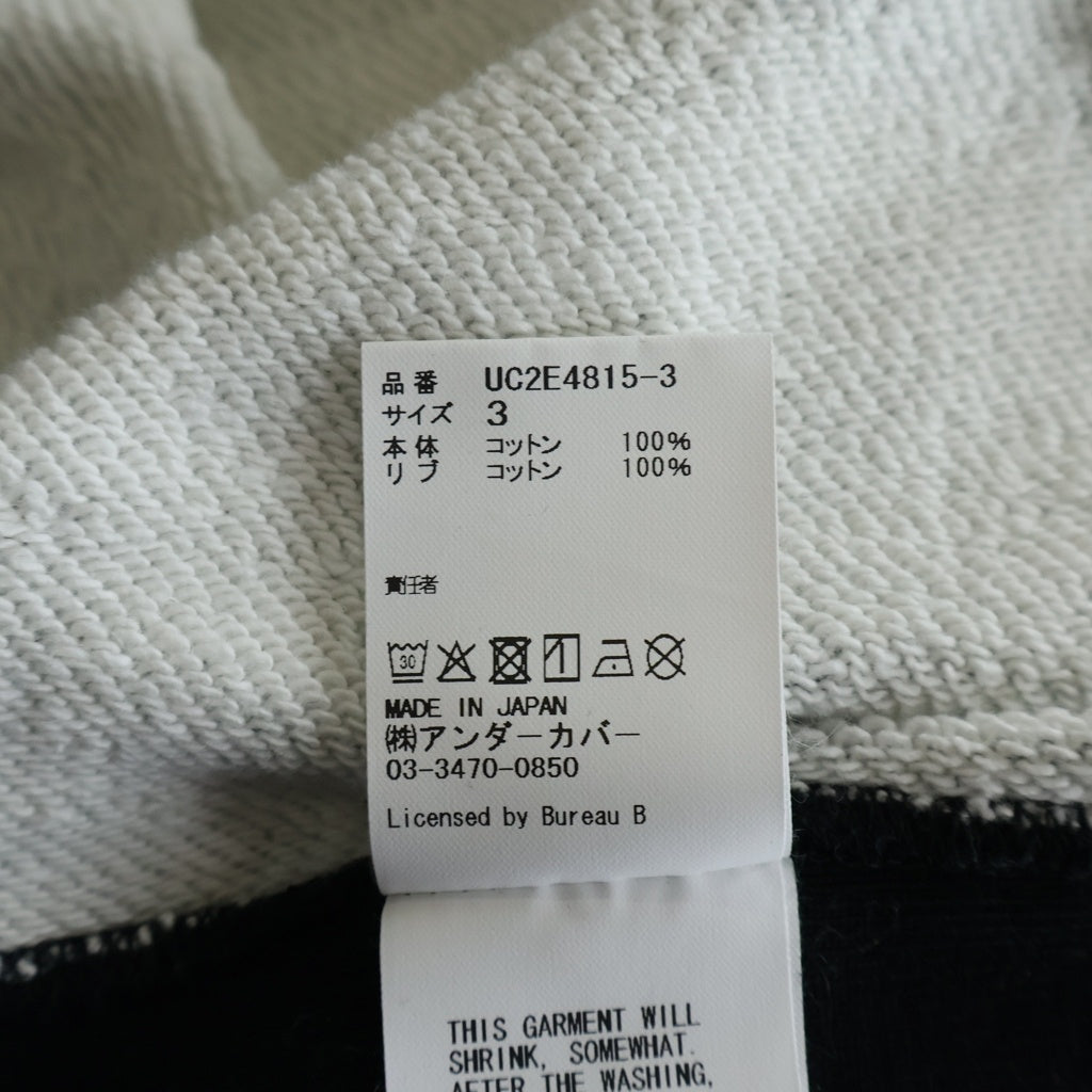 UNDERCOVER(アンダーカバー) 25AW HELDON SWEAT グラフィッククルーネックスウェット トレーナー ブラック