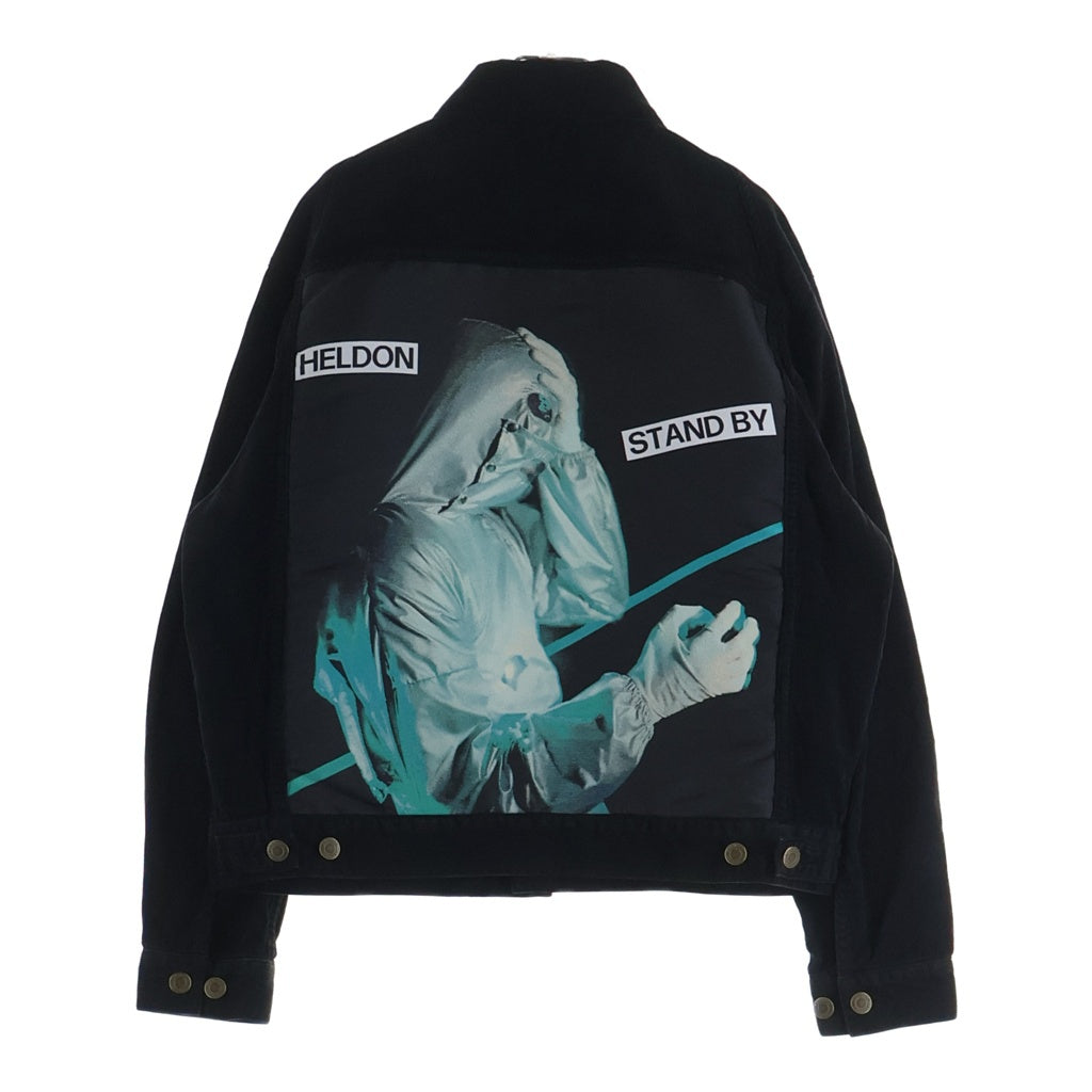 UNDERCOVER(アンダーカバー) 25AW Delusional Behavior 背面グラフィック コーデュロイジャケット ブラック