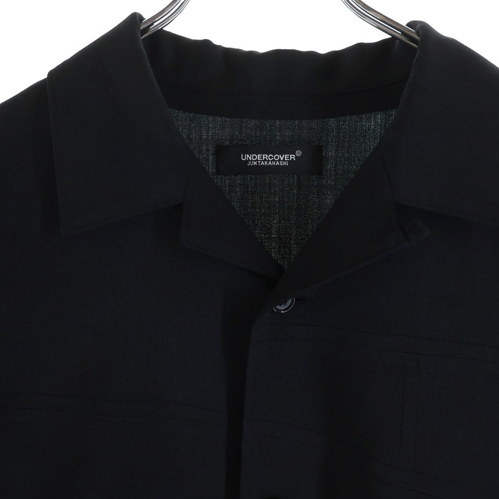 UNDERCOVER(アンダーカバー) 25AW L/S Wool Shirt 長袖シャツ ブラック UC2E4216