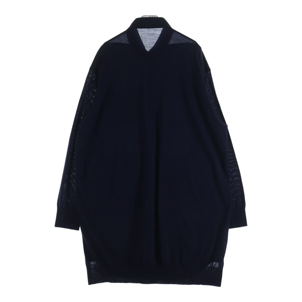 UNDERCOVER(アンダーカバー) 25AW ウールマルチポケット長袖シャツ ネイビー