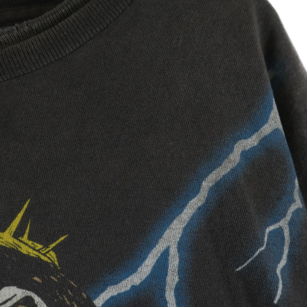 SAINT MICHAEL(セントマイケル) 25SS MARIA TEE マリア グラフィック半袖Tシャツ カットソー ブラック