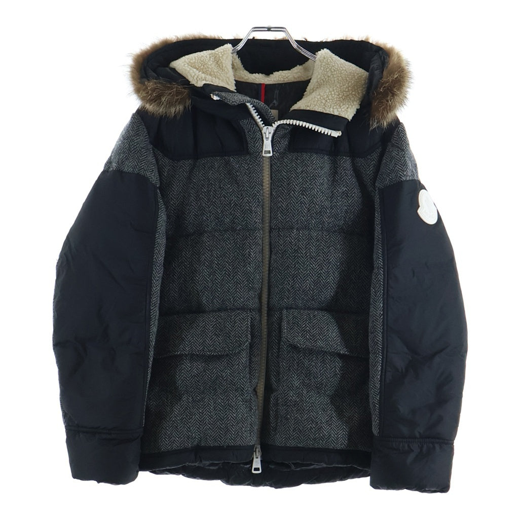 MONCLER(モンクレール) ROBERT ラクーンファー ダウンジャケット ブラック