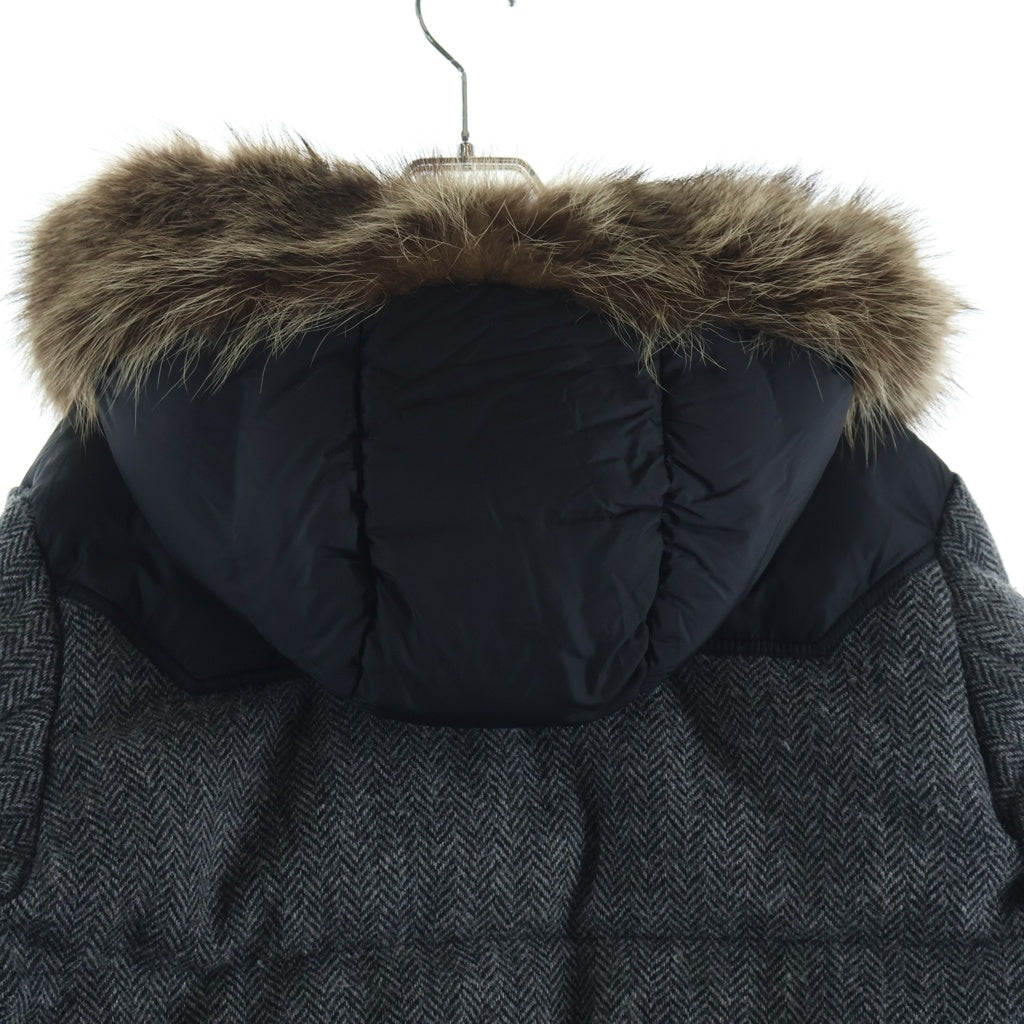 MONCLER(モンクレール) ROBERT ラクーンファー ダウンジャケット ブラック