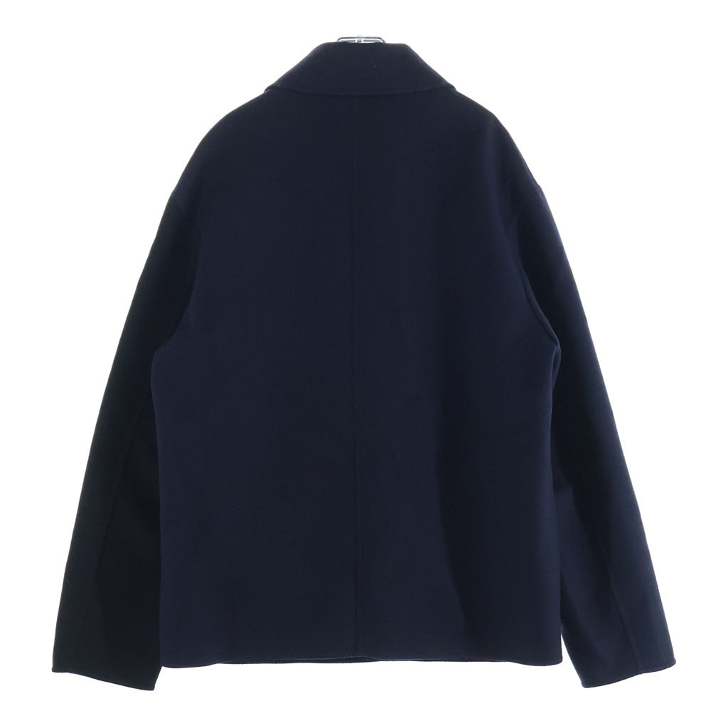 LOEWE(ロエベ) WORKWEAR JACKET アナグラムロゴ ウール ワークウェアジャケット ネイビー/ブラック H526Y02W11