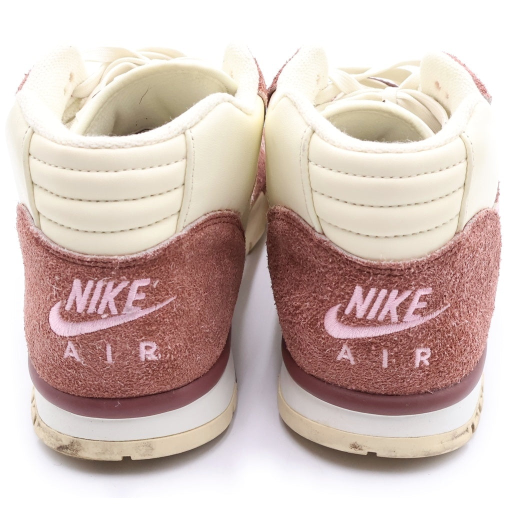 NIKE(ナイキ) AIR TRAINER 1 DARK PONY/MED SOFT PINK-COCONUT MILK ハイカットスニーカー シューズ ホワイト/ピンク