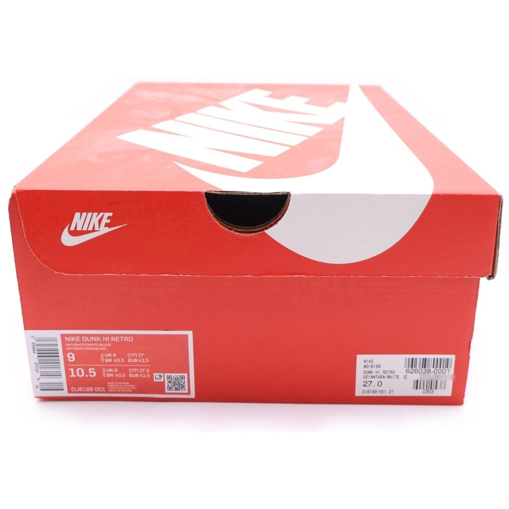 NIKE(ナイキ) WMNS DUNK HIGH ダンク ハイ ハイカットスニーカー シューズ ブラック/ホワイト US10/27.5cm
