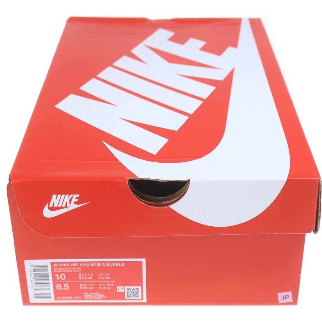 NIKE(ナイキ) Air Max 95 OG Big Bubble エアマックス95 OG ビッグバブル ハイカットスニーカー シューズ ホワイト/パープル