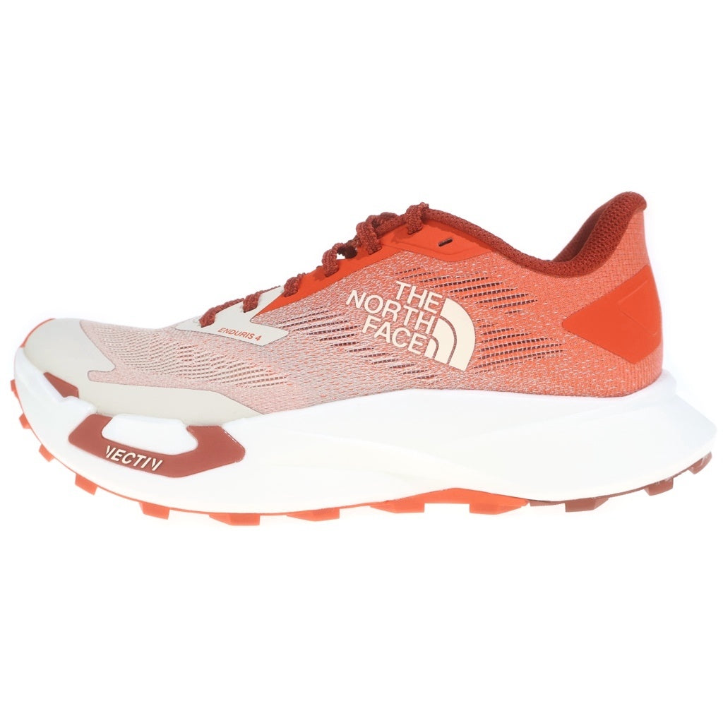 THE NORTH FACE(ザノースフェイス) VECTIV ENDURIS4 ベクティブ メッシュローカットスニーカー ホワイト/レッド US9/27cm NF0A8AEP