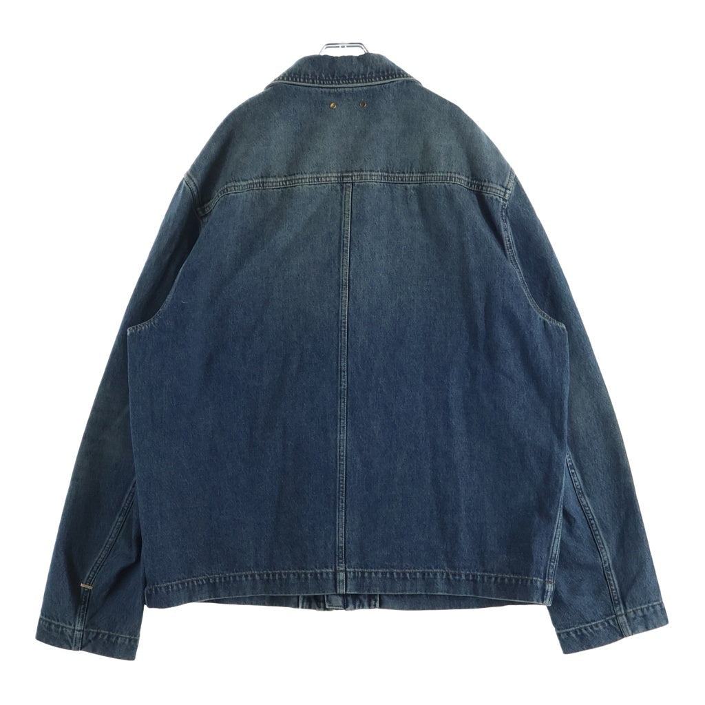 LOUIS VUITTON(ルイヴィトン) 23AW モノグラム デニム ジップアップ ワークウェア デニムジャケット デニムジャケット アウター RM232Q Y38 HPA46W インディゴ