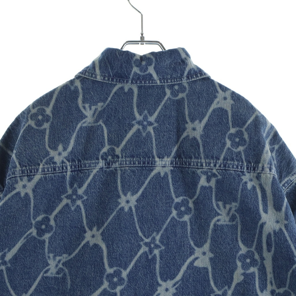 LOUIS VUITTON(ルイヴィトン) 24AW モノグラム プリント ショートスリーブデニムシャツ インディゴ RM242MM KOE HRS24W
