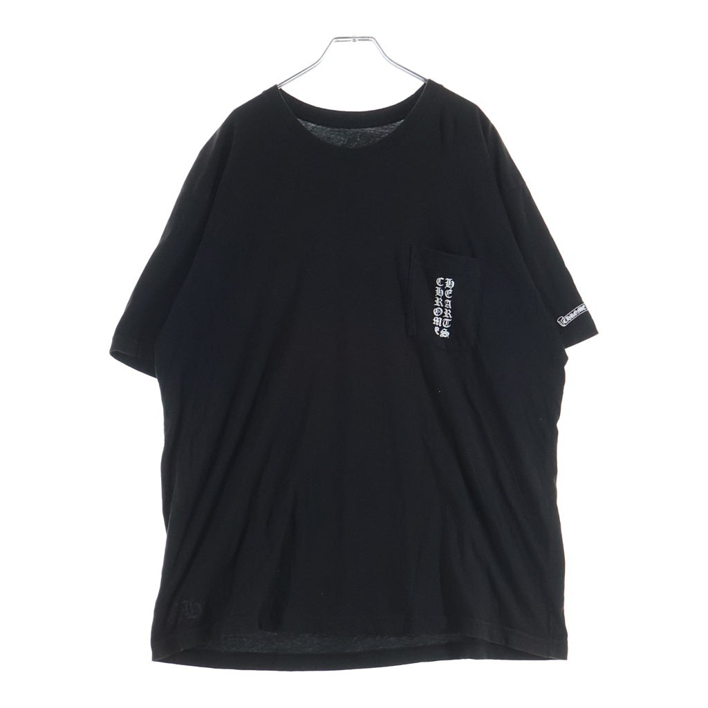 CHROME HEARTS(クロムハーツ) TOKYO SCROLL SS T-SHIRT 東京限定 バックスクロールラベル クルーネック半袖カットソーTシャツ ブラック
