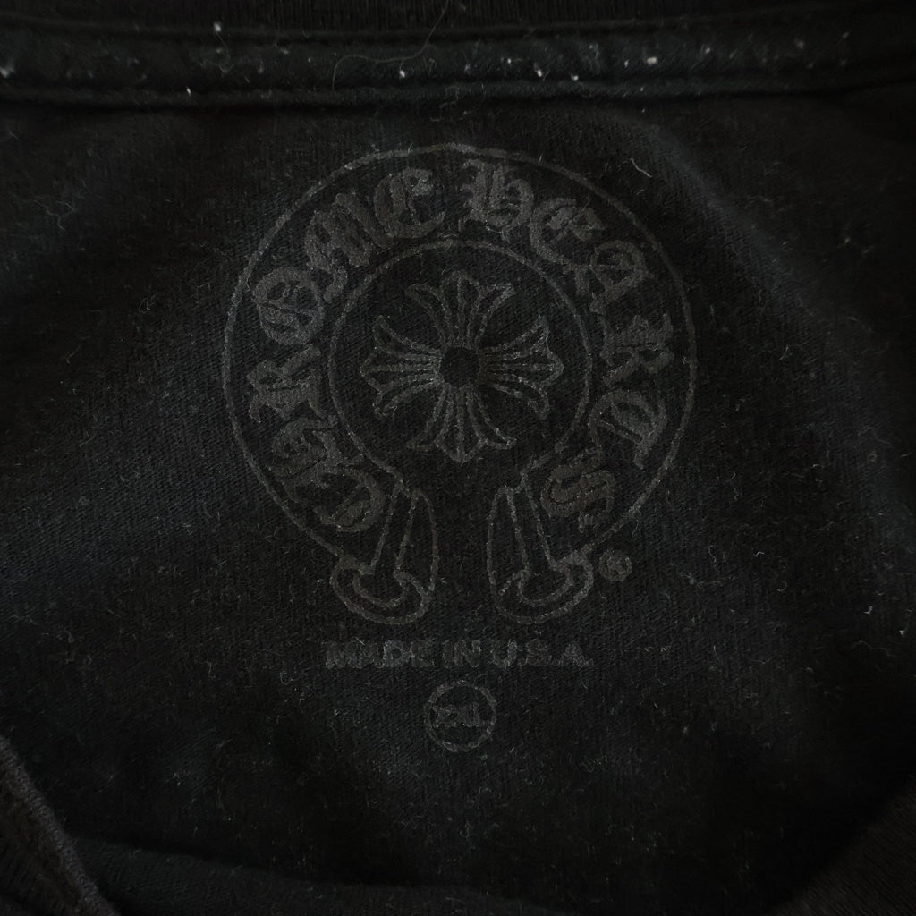 CHROME HEARTS(クロムハーツ) TOKYO SCROLL SS T-SHIRT 東京限定 バックスクロールラベル クルーネック半袖カットソーTシャツ ブラック