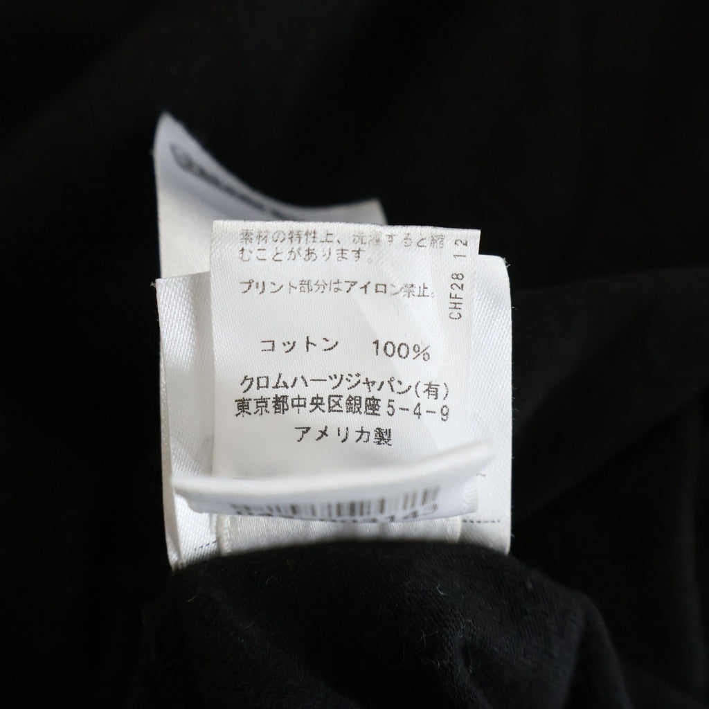 CHROME HEARTS(クロムハーツ) TOKYO SCROLL SS T-SHIRT 東京限定 バックスクロールラベル クルーネック半袖カットソーTシャツ ブラック