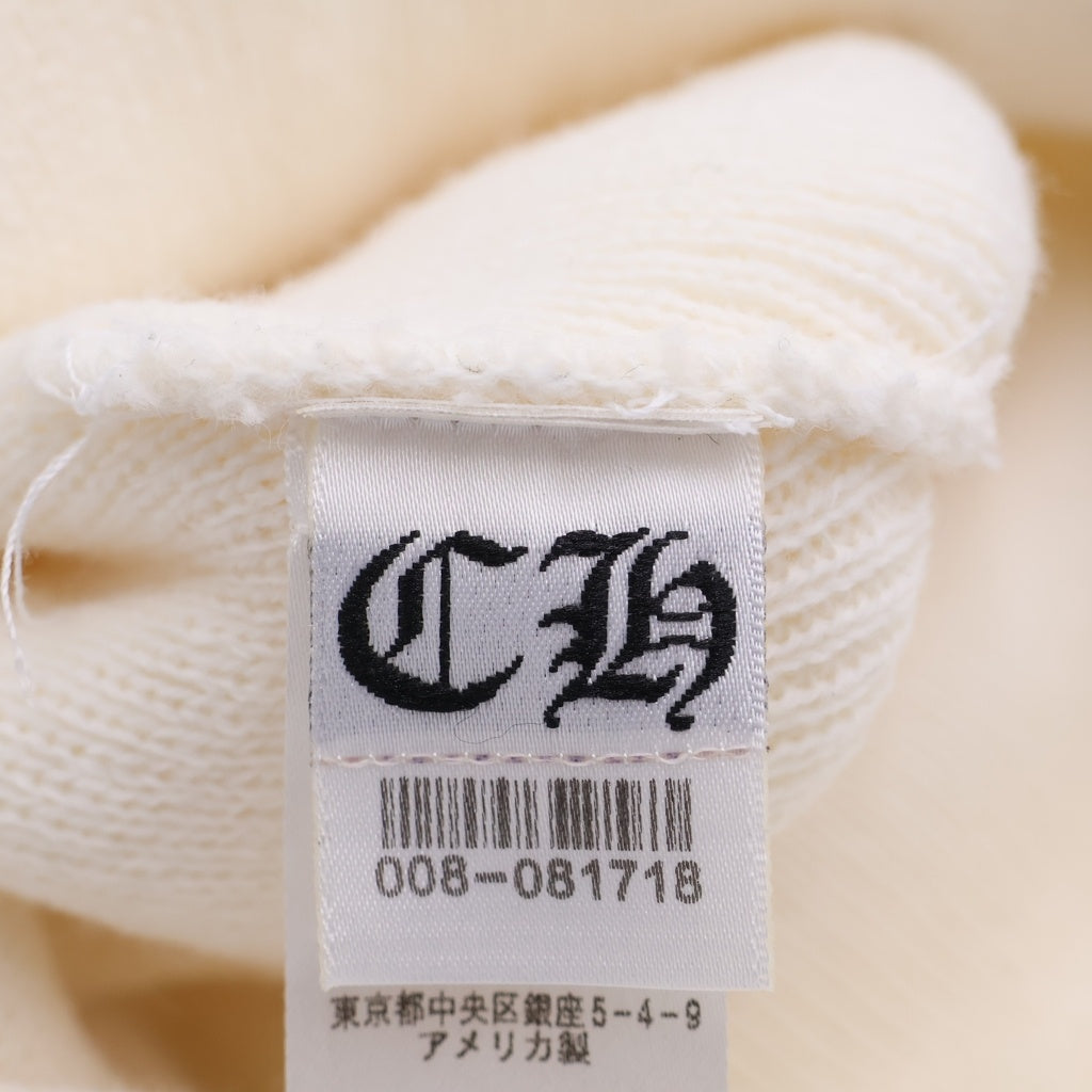 CHROME HEARTS(クロムハーツ) CH PLUS BEANIE CHプラス刺繍 アクリルニットキャップ ホワイト
