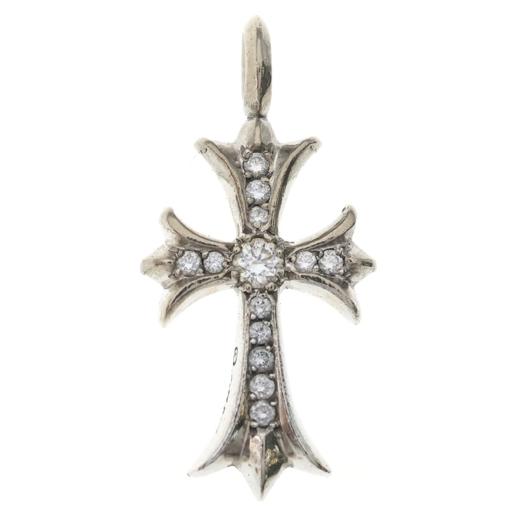 CHROME HEARTS(クロムハーツ) 18KWG TNY CRSF P/DIA タイニーファットクロス PAVEダイヤ ペンダントトップ ホワイトゴールド BCA008