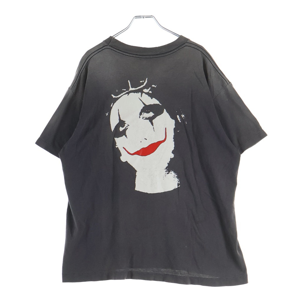 SAINT MICHAEL(セントマイケル) 25AW BIG MESS フロントバタフライプリント クルーネック半袖カットソーTシャツ ブラック SM-HR1-0000-016