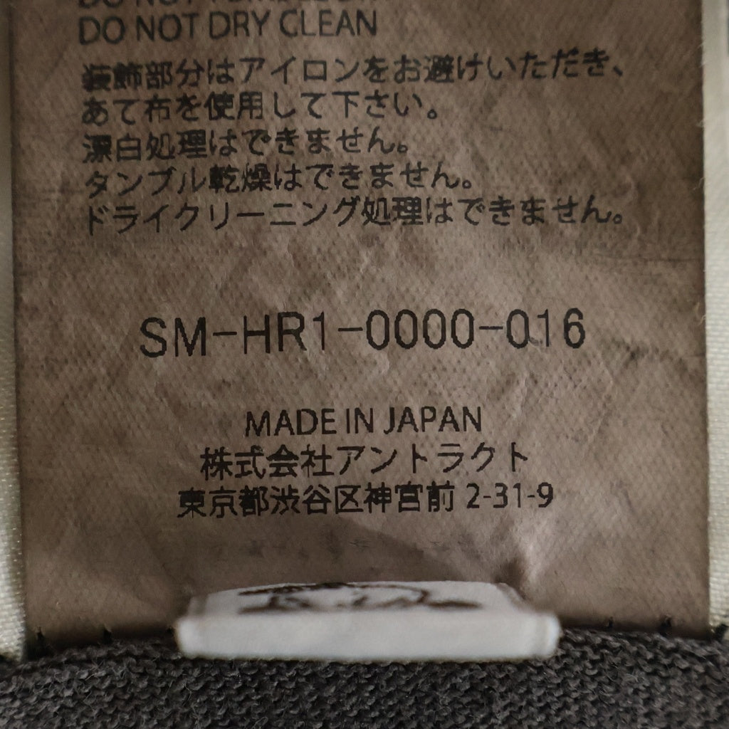 SAINT MICHAEL(セントマイケル) 25AW BIG MESS フロントバタフライプリント クルーネック半袖カットソーTシャツ ブラック SM-HR1-0000-016