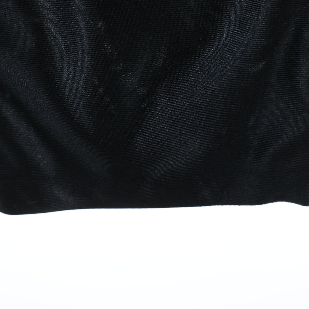 Needles(ニードルス) 26SS TRICOT SATEEN TRACK PANTS フロントロゴ刺繍 サテントラックパンツ ブラック/オレンジ SX218