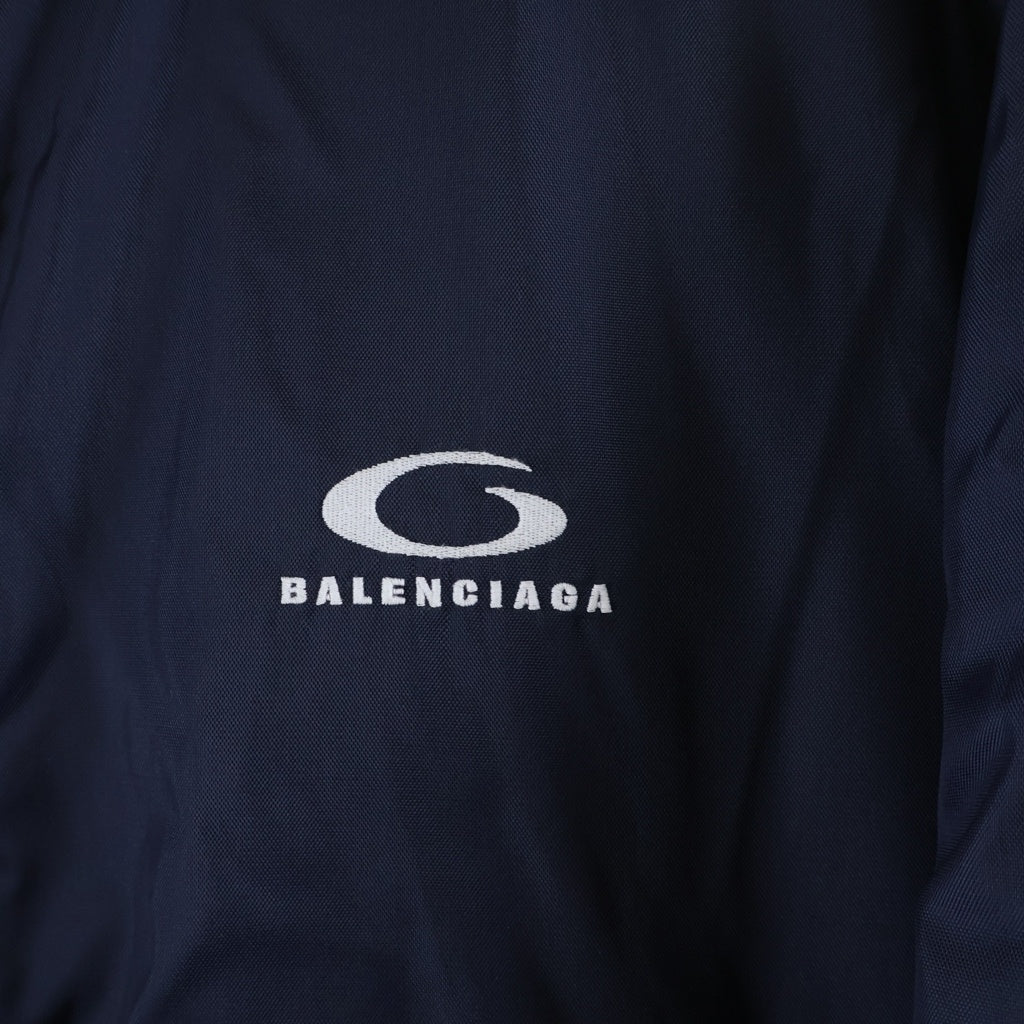 BALENCIAGA(バレンシアガ) 24AW スポーツアイコンロゴ リバーシブル ダウンジャケット ブラック/ネイビー 808793 TR018