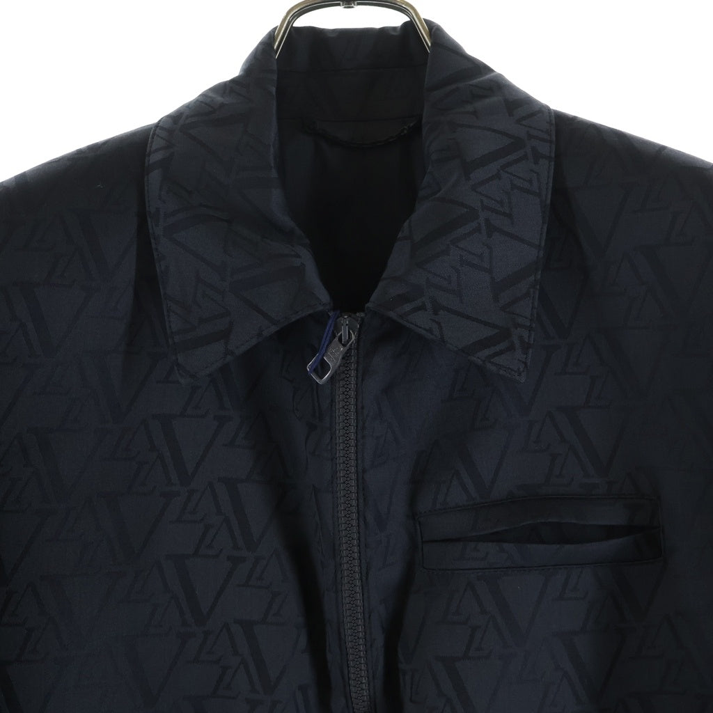 LOUIS VUITTON(ルイヴィトン) 24AW ロゴ総柄 ジップアップブルゾンジャケット ブラック RM242MF DLI HRFB1E