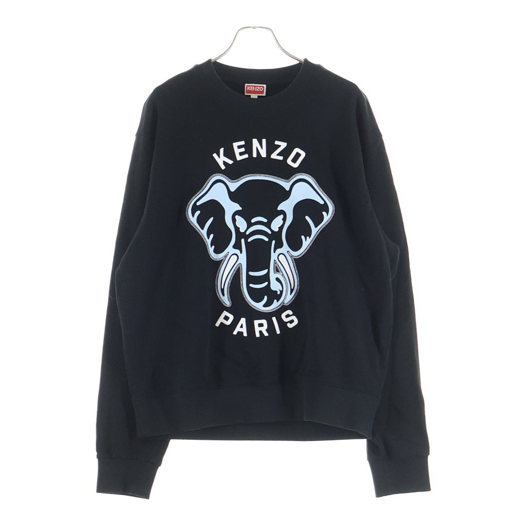 KENZO(ケンゾー) 24SS フロントグラフィックプリント スウェットトレーナー ブラック FE55SW1884MF