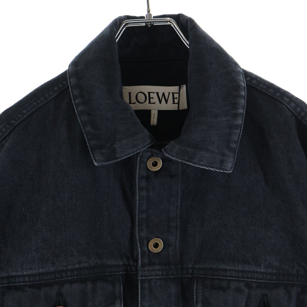 LOEWE(ロエベ) アナグラムロゴ トラッカー デニムジャケット ブラック H526Y50W40
