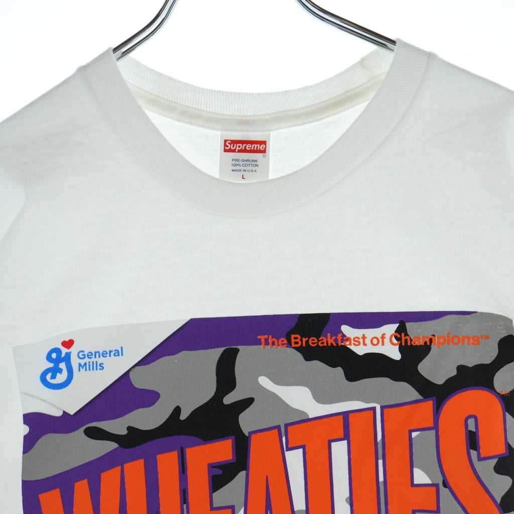 SUPREME(シュプリーム) 21SS Wheaties Tee ウィーティー 半袖Tシャツ カットソー ホワイト
