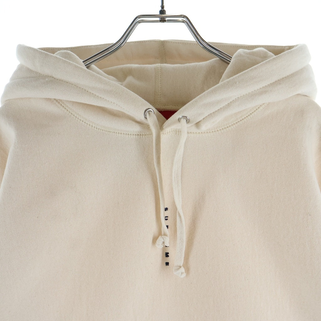 SUPREME(シュプリーム) 20AW Micro Logo Hooded Sweatshirt マイクロロゴフーディー スウェットシャツ プルオーバーパーカー アイボリー