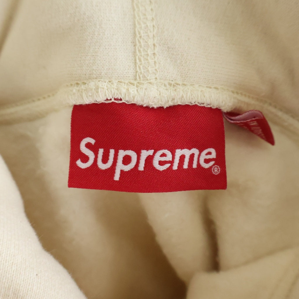 SUPREME(シュプリーム) 20AW Micro Logo Hooded Sweatshirt マイクロロゴフーディー スウェットシャツ プルオーバーパーカー アイボリー