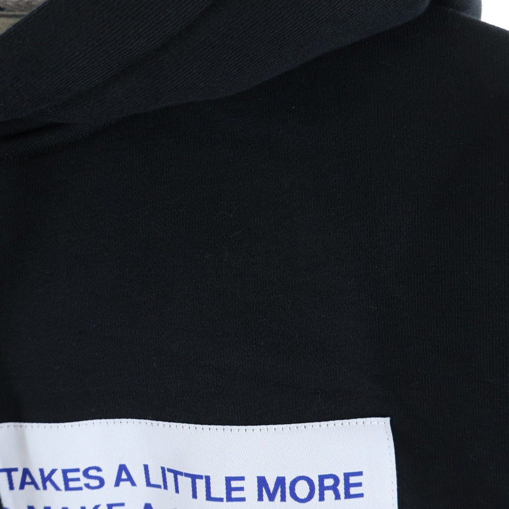 SUPREME(シュプリーム) 18AW ×Champion Label Hooded Sweatshirt チャンピオン ラベルフーディー スウェットシャツ プルオーバーパーカー ブラック