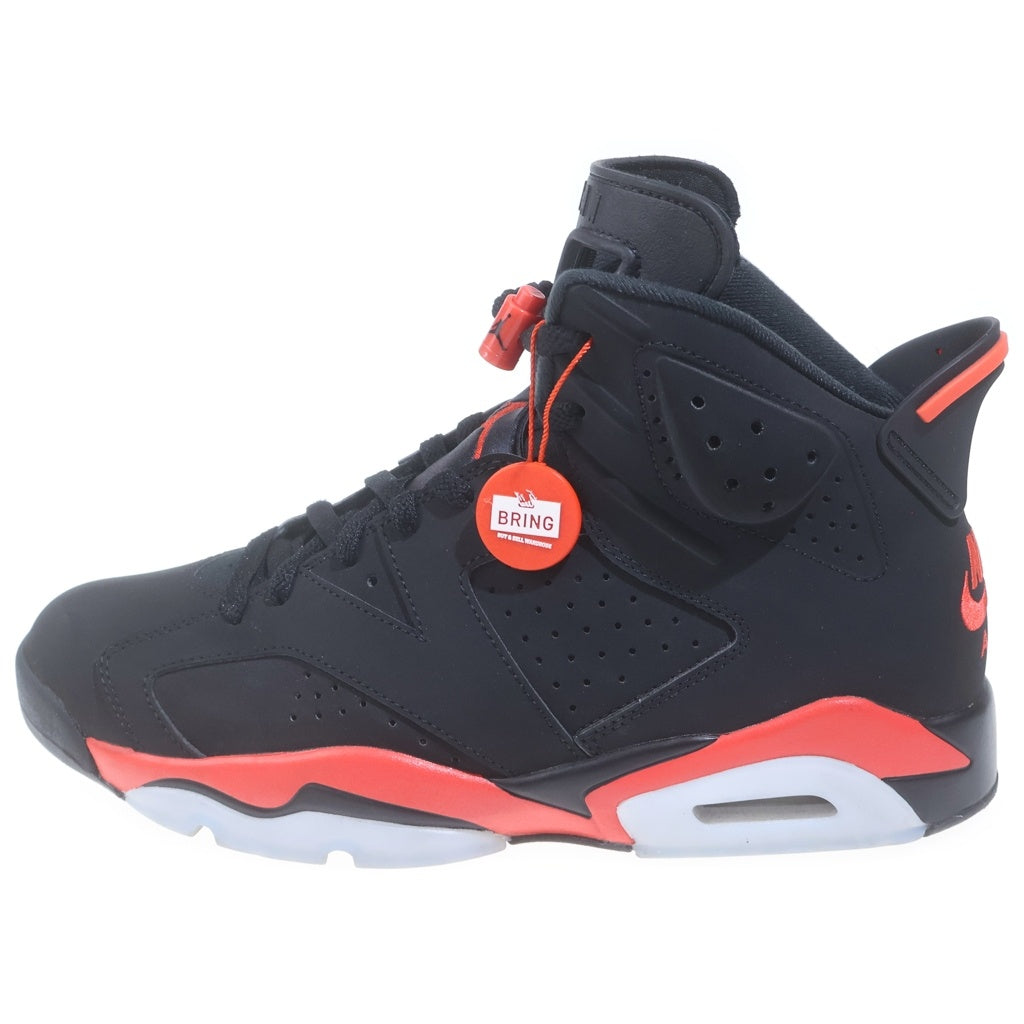 NIKE(ナイキ) AIR JORDAN 6 RETRO BLACK/LT CRIMSON エアジョーダン6 レトロ レザーハイカットスニーカー ブラック/レッド US10.5/28.5cm CT8529-001