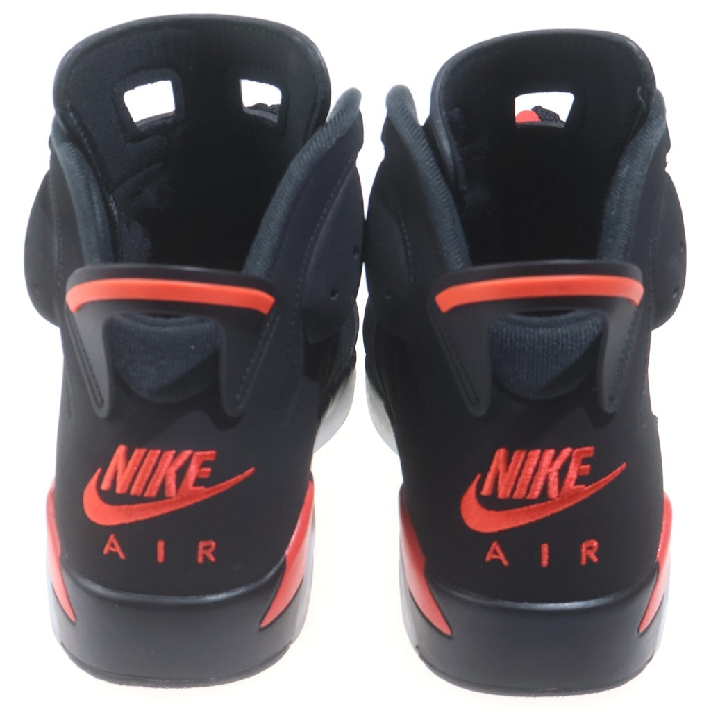 NIKE(ナイキ) AIR JORDAN 6 RETRO BLACK/LT CRIMSON エアジョーダン6 レトロ レザーハイカットスニーカー ブラック/レッド US10.5/28.5cm CT8529-001