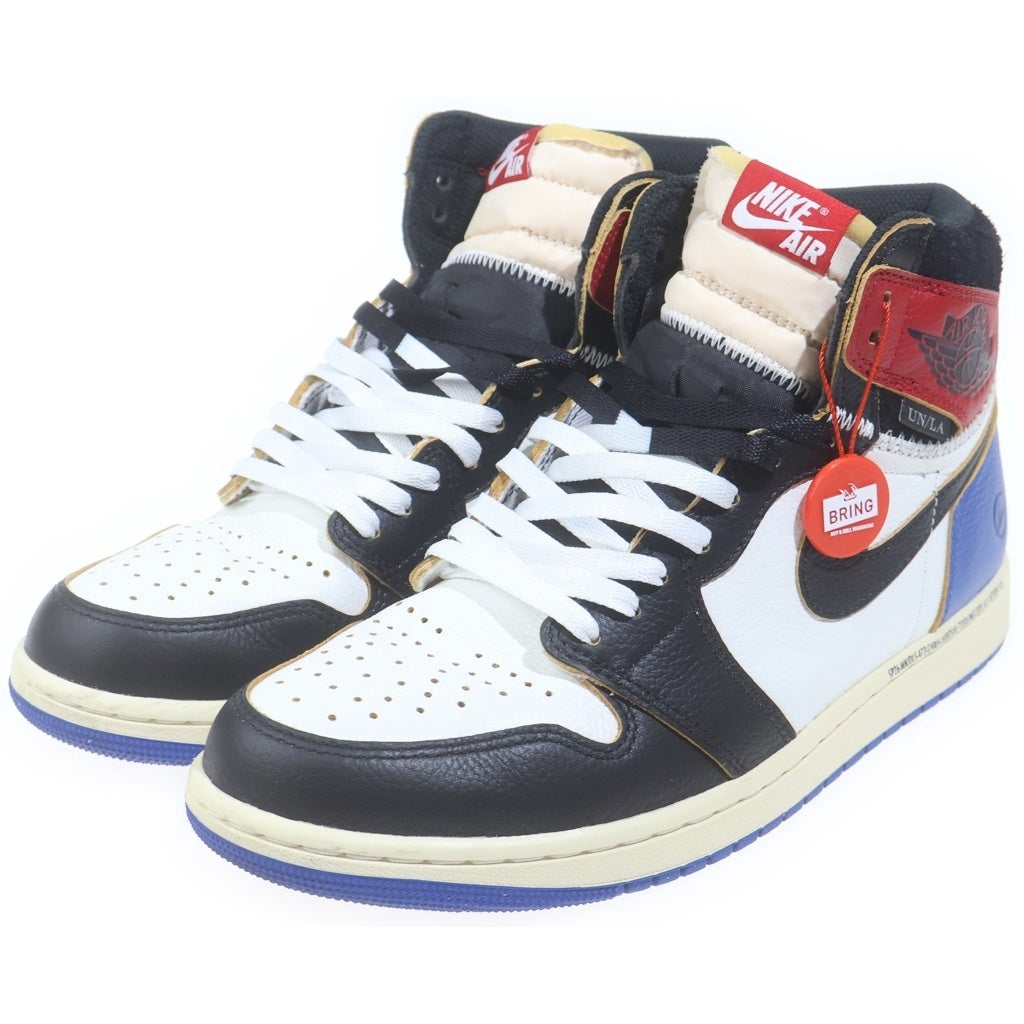 NIKE(ナイキ) ×fragment design ×UNION AIR JOUDAN 1 HIGH OG エアジョーダン1 フラグメントデザイン ユニオン ハイカットスニーカー マルチ US10.5/28.5cm IO7847-002