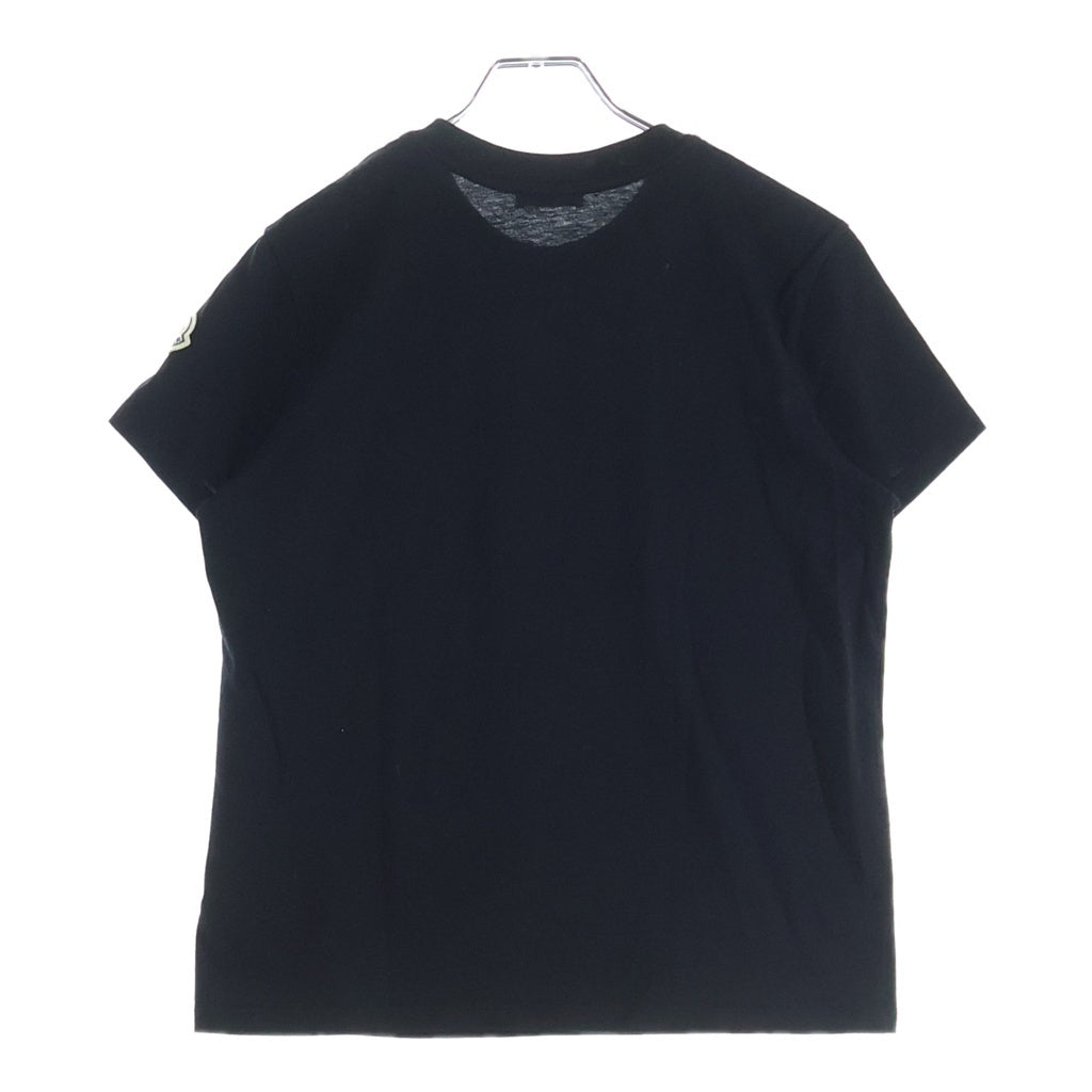 MONCLER(モンクレール) フロントロゴ 半袖Tシャツ カットソー ブラック レディース