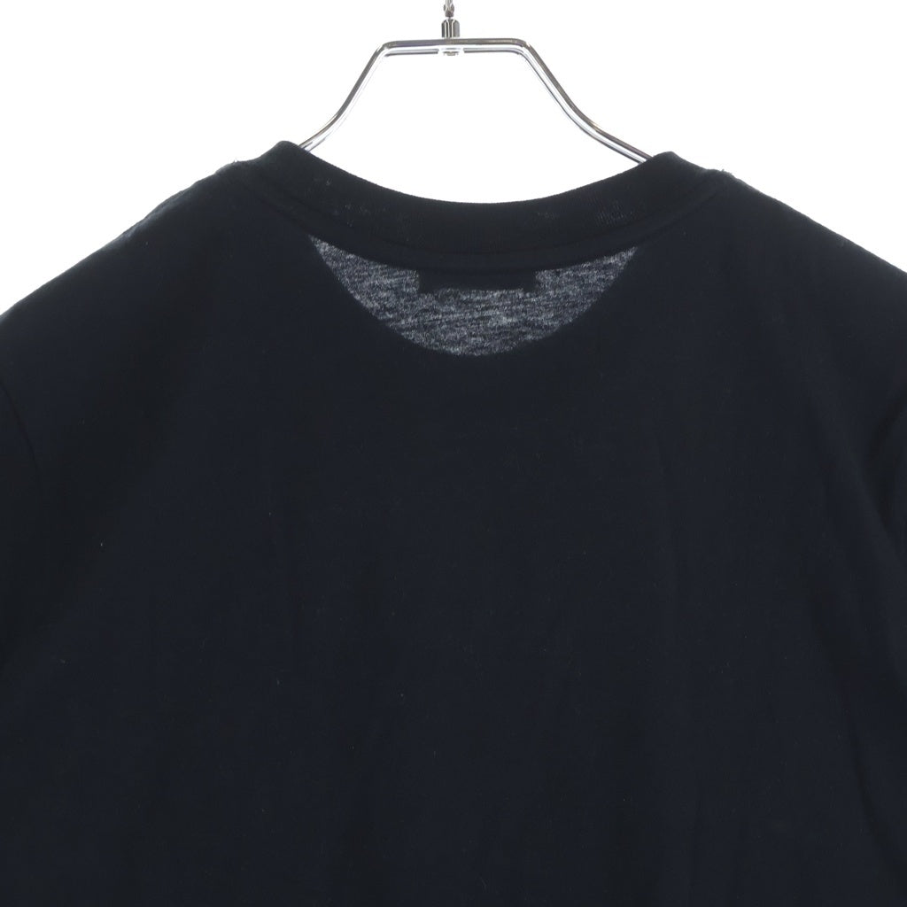 ［新品同様］モンクレール　フロントロゴ　Tシャツ　ブラック　サイズM MONCLER(モンクレール) フロントロゴ 半袖Tシャツ カットソー ブラック