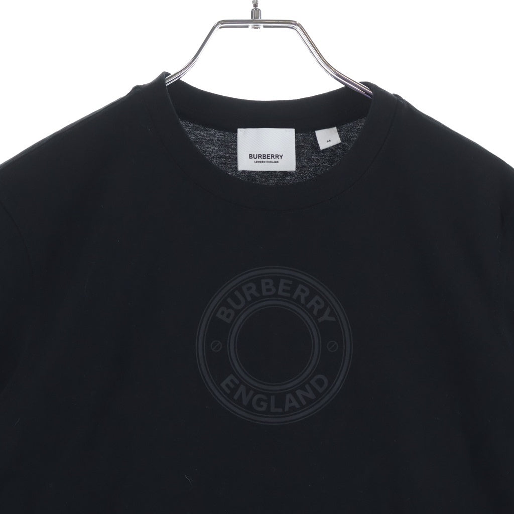 BURBERRY(バーバリー) サークルラバープリント半袖Tシャツ カットソー ブラック 8036024