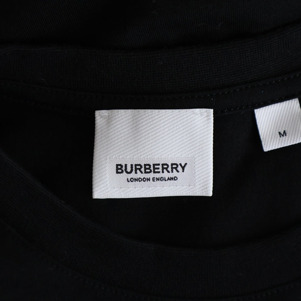 BURBERRY(バーバリー) サークルラバープリント半袖Tシャツ カットソー ブラック 8036024