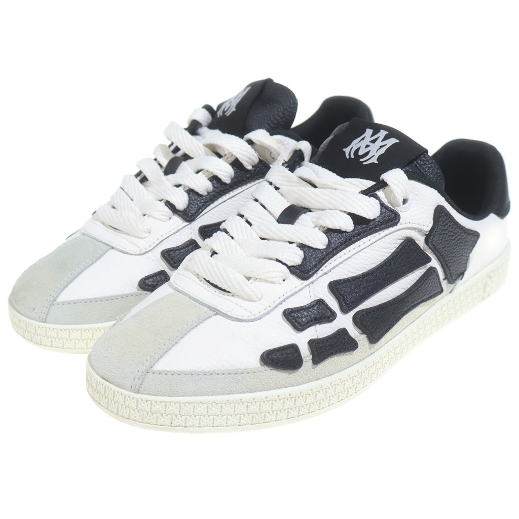 AMIRI(アミリ) PACIFIC BONES パシフィックボーンズ レザーローカットスニーカー ブラック/ホワイト AMFOSR1126-001