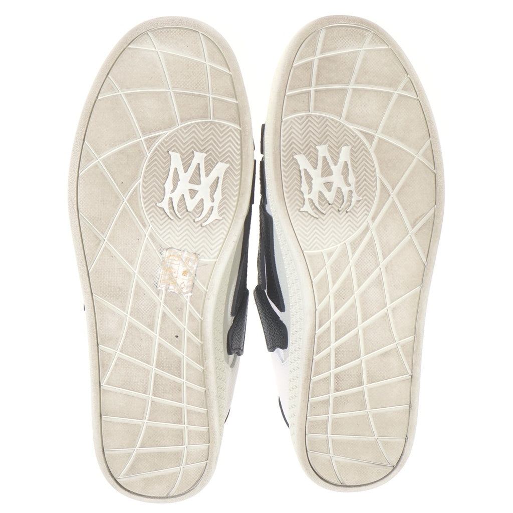 AMIRI(アミリ) PACIFIC BONES パシフィックボーンズ レザーローカットスニーカー ブラック/ホワイト AMFOSR1126-001