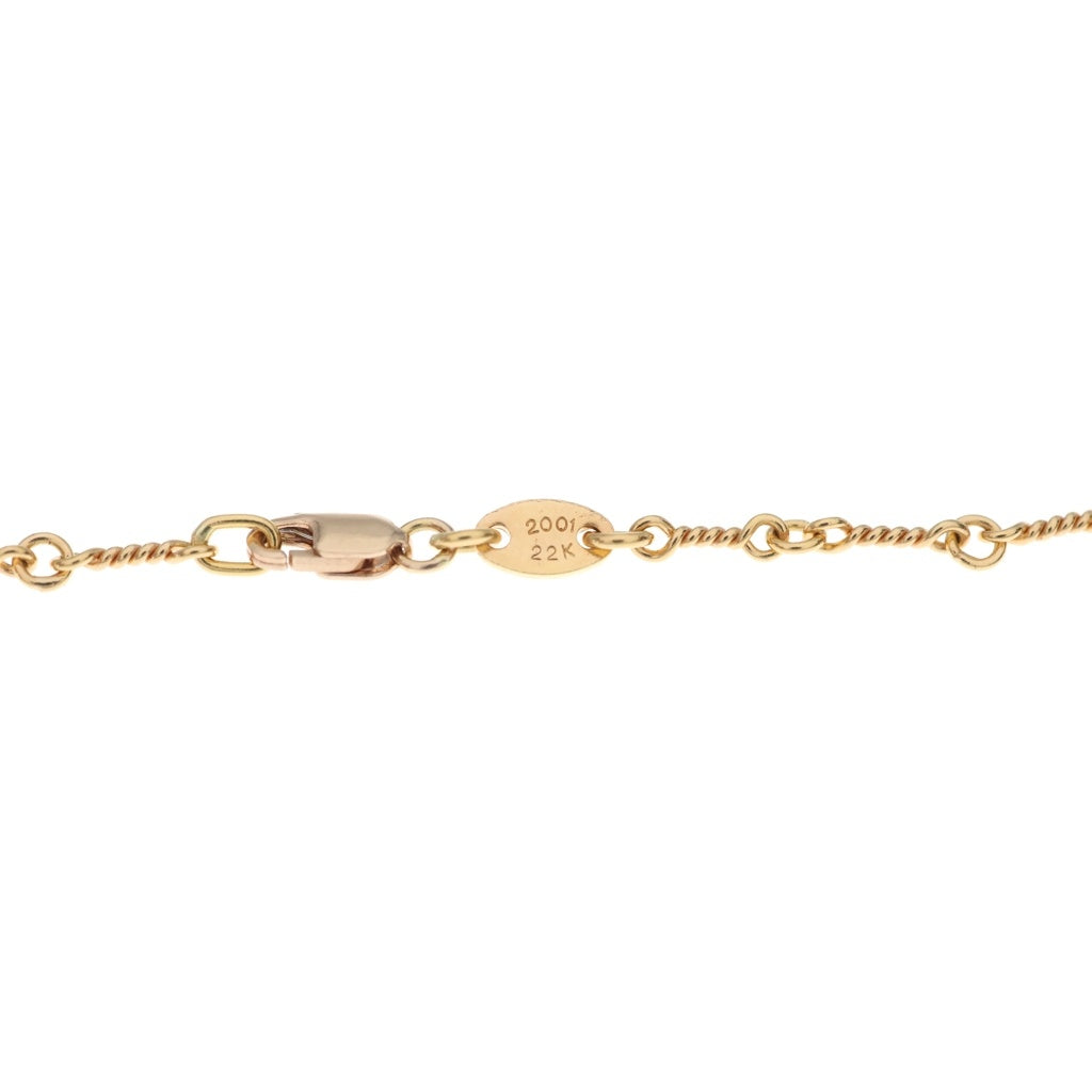 CHROME HEARTS(クロムハーツ) 22K NECKCHAIN T20 ツイストチェーンネックレス 20inch ゴールド BCA015